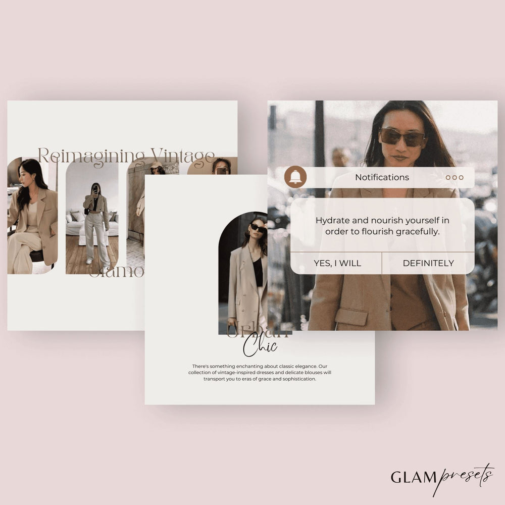 Moody Canva Template Glampresets 