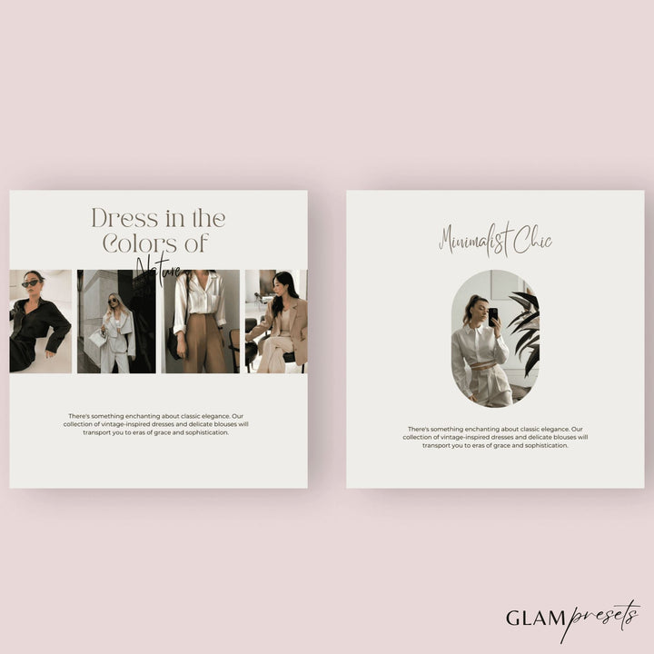 Moody Canva Template Glampresets 